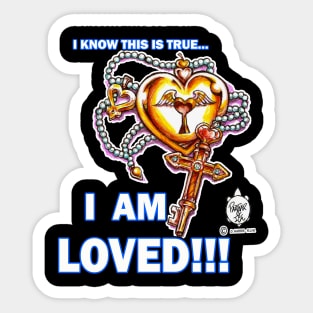 I AM LOVED (LOCKET AND KEY) Sticker